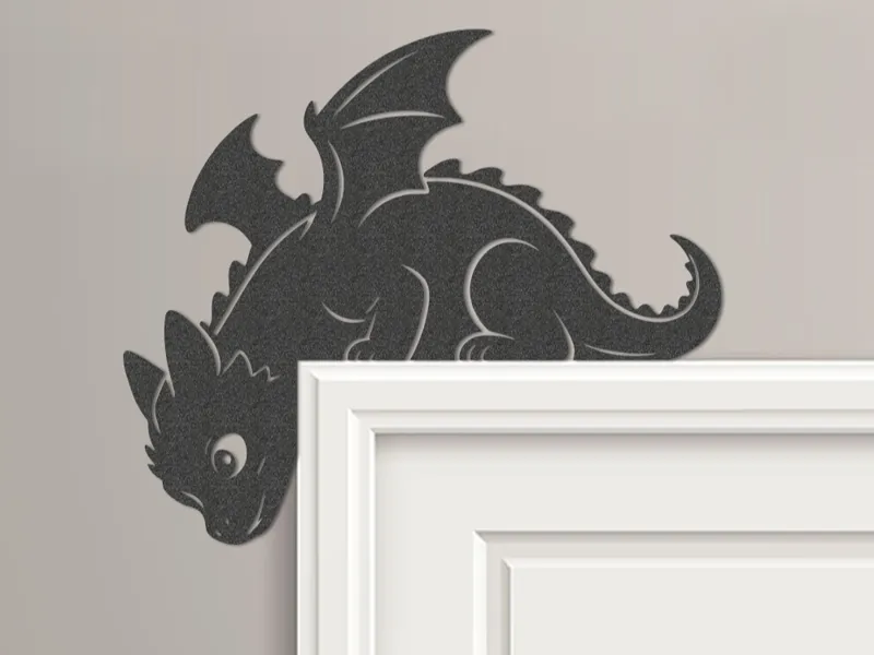 Baby Dragon Door Corner Topper