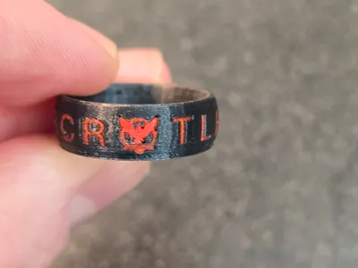 Eagle Scout ring (rounded) with scout law(letters)