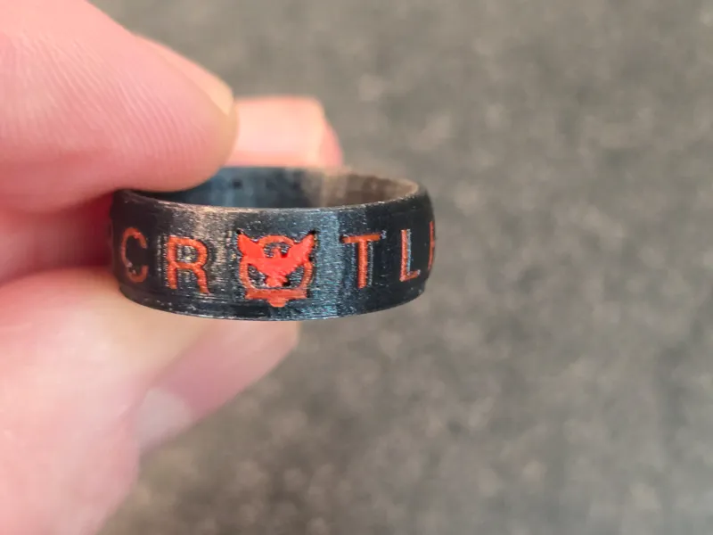 Eagle Scout ring (rounded) with scout law(letters)