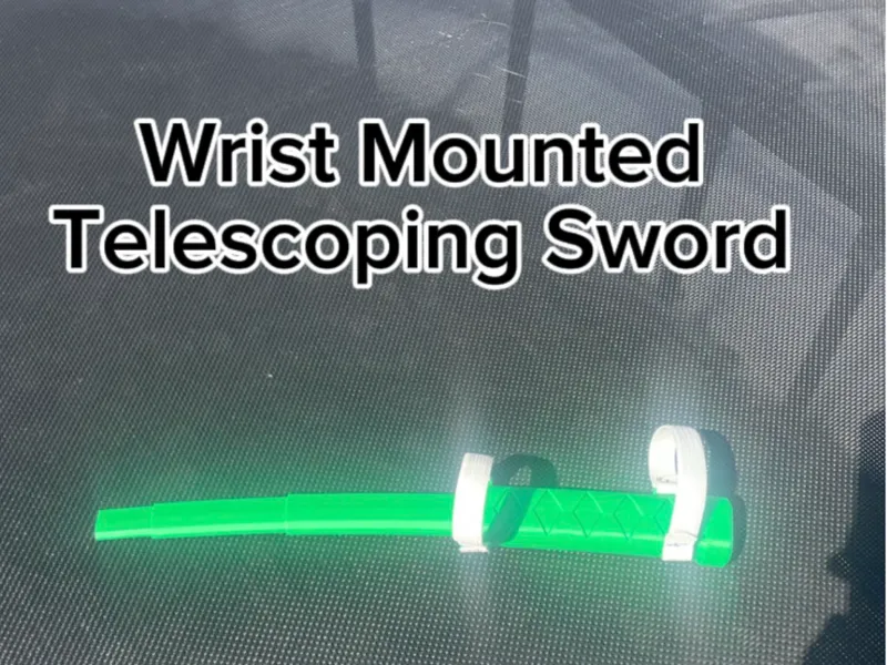 Wrist Mounted Telescoping Sword