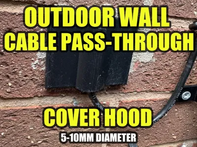 Outdoor Wall Cable Pass-Through Cover Hood