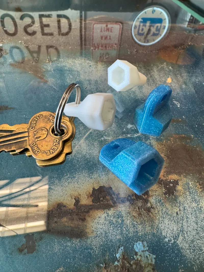 10mm Screw Head Keychain