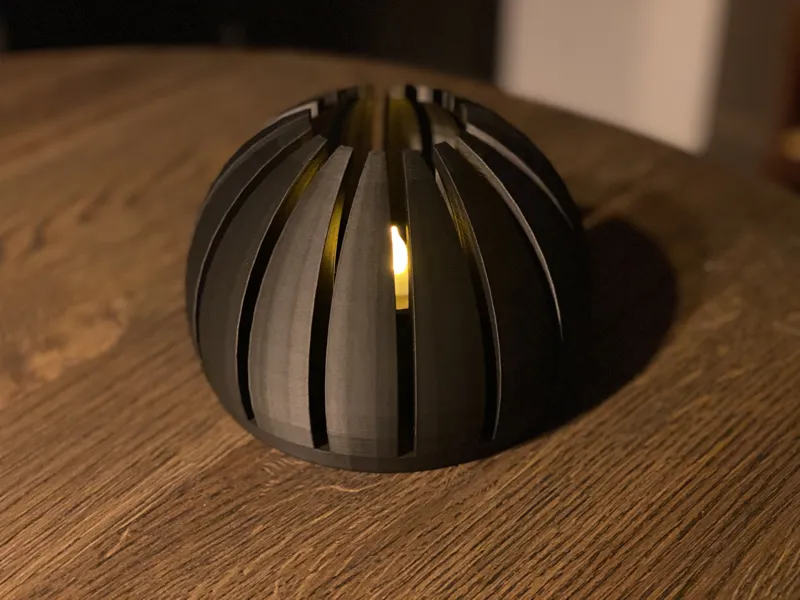 Tea light lamp sphere