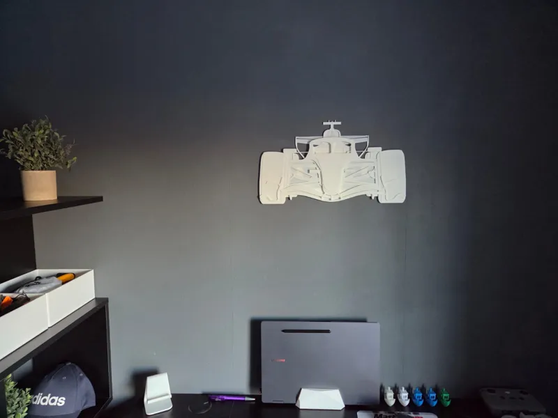 f1 2026 car wall art frontview