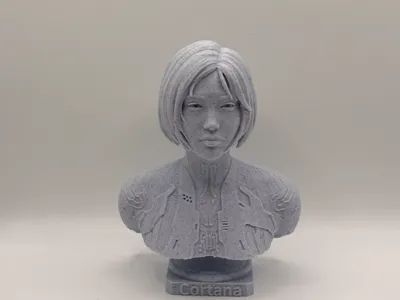 Cortana Halo Statue Bust