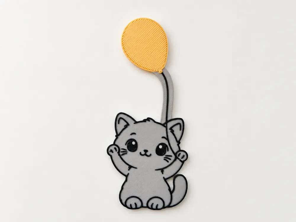 cute cat bookmark - Free 3D Print Model - MakerWorld