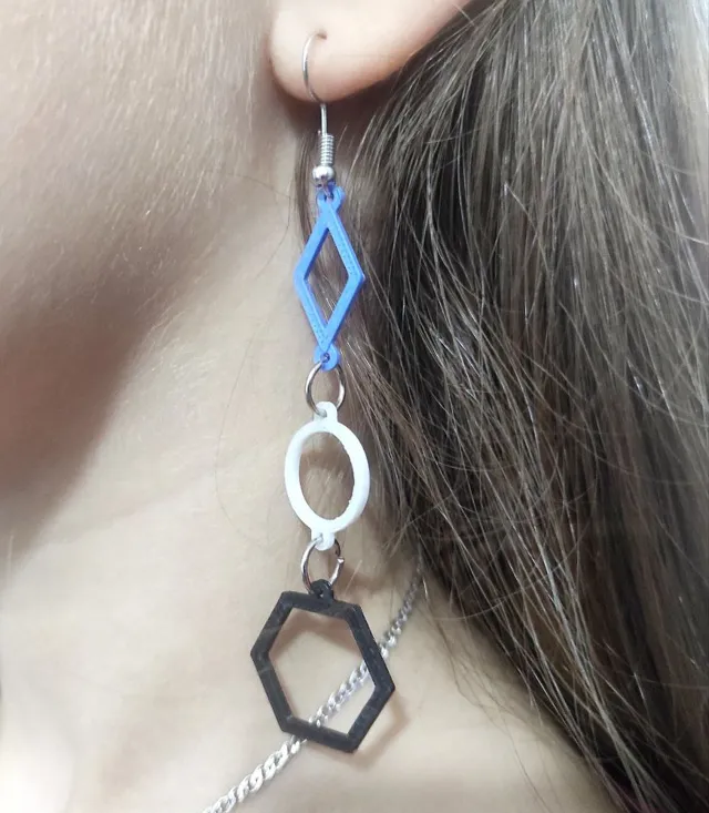 Hexagon Harmony - Earrings