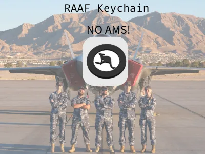 RAAF Logo/roundel keychain