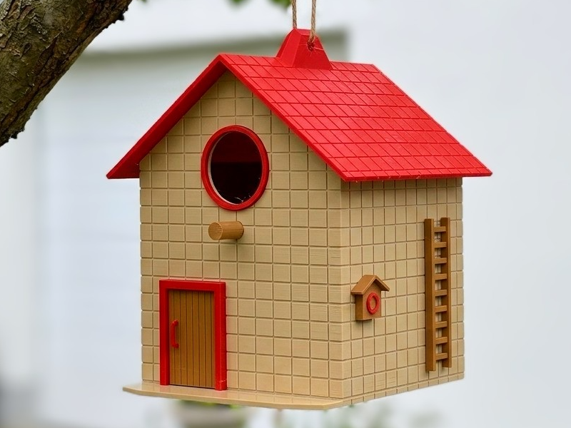 Brick Birdhouse: Multi-Part Garden Decor