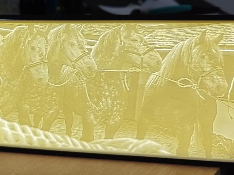 lithophane-horses