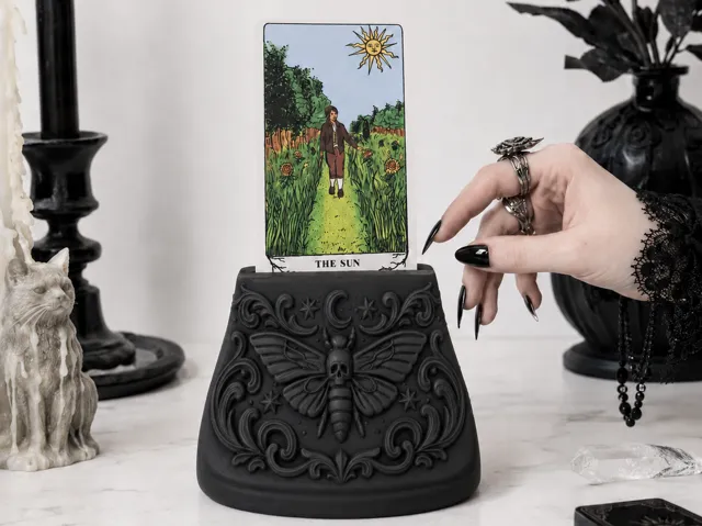 Goth Moth Tarot Card Display Stand