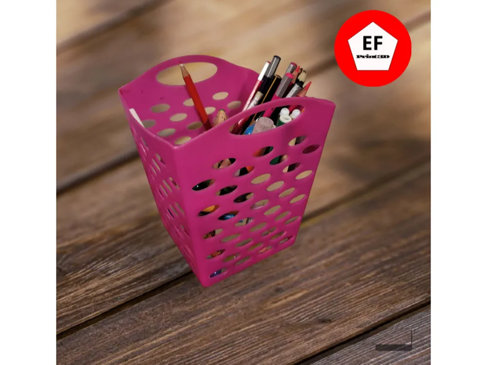 Crayon marker holder container and pen holder