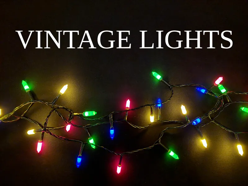 Vintage Christmas Lights (Sleeves)