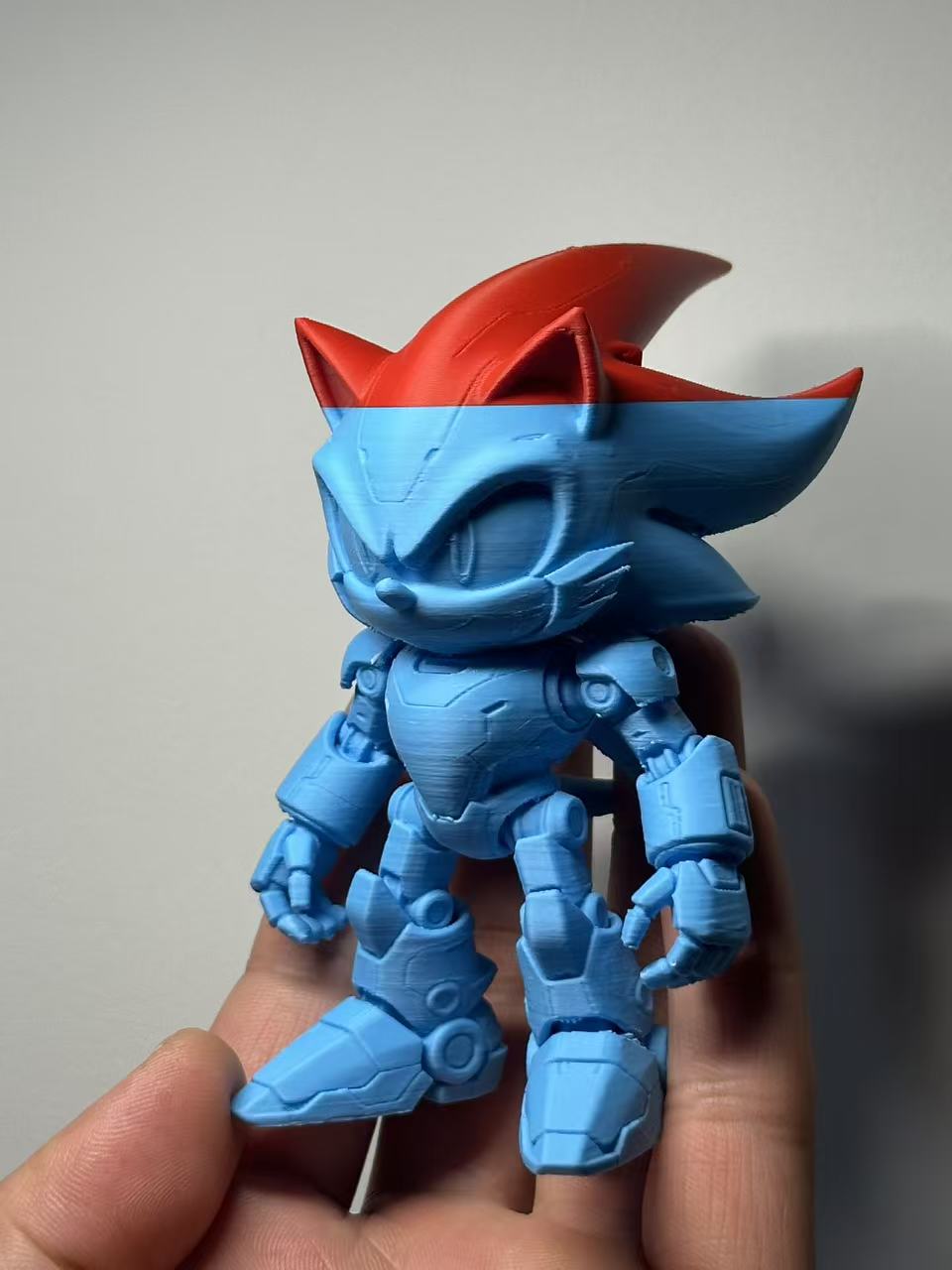 Miniatura 1 do modelo 3D 机甲索尼克 一体打印