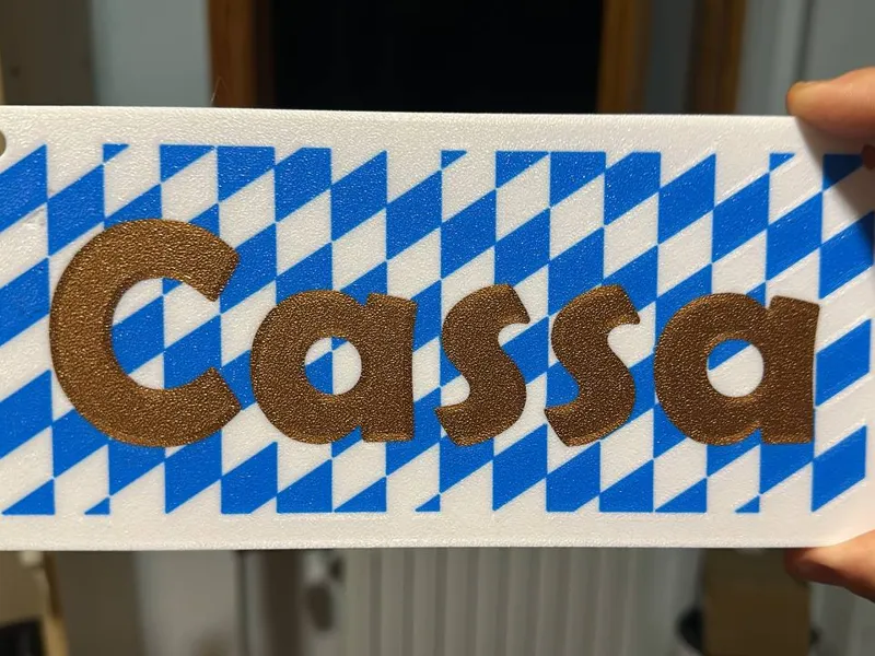 Cartello per cassa in stile bavarese Oktoberfest