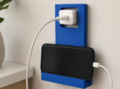 Wall-Mounted Phone Charging Holder