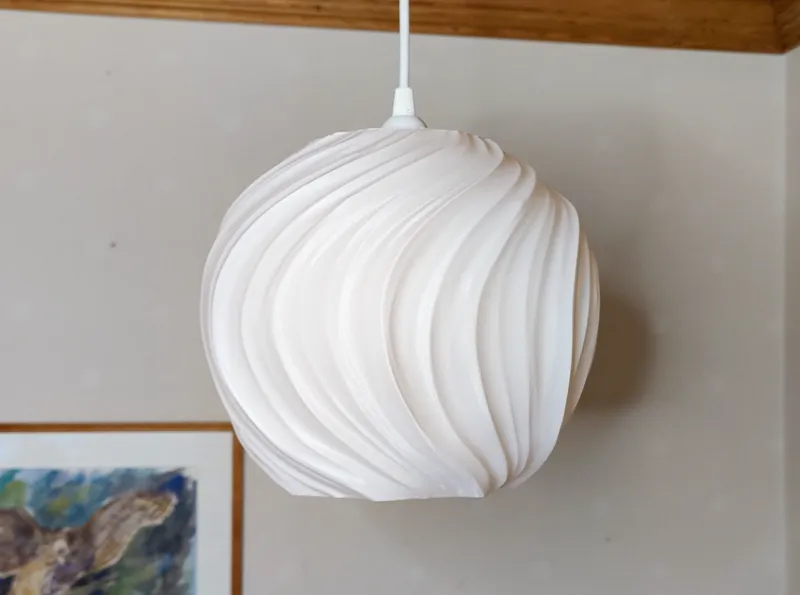 Swirl Pendant Lamp Shade E27 Vase mode