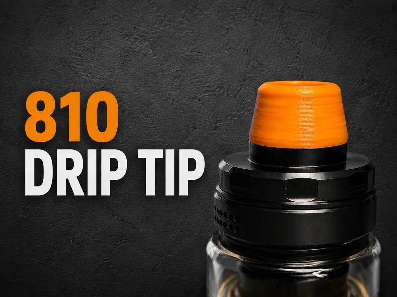 Tapered 810 drip tip
