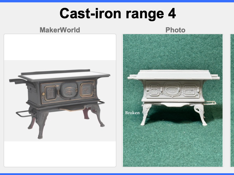 RPG • Dollhouse • Mini: Vict Era Cast-iron range 4