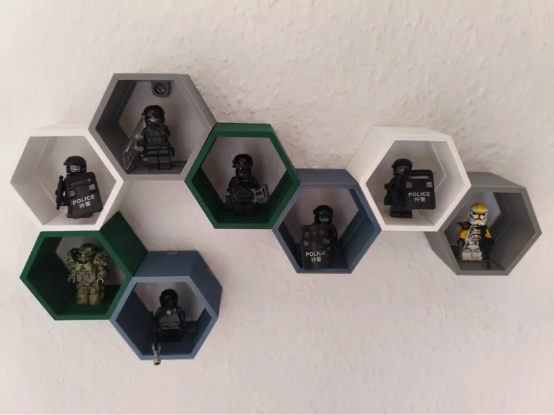 Minifiguren Regal Modular Honeycomb