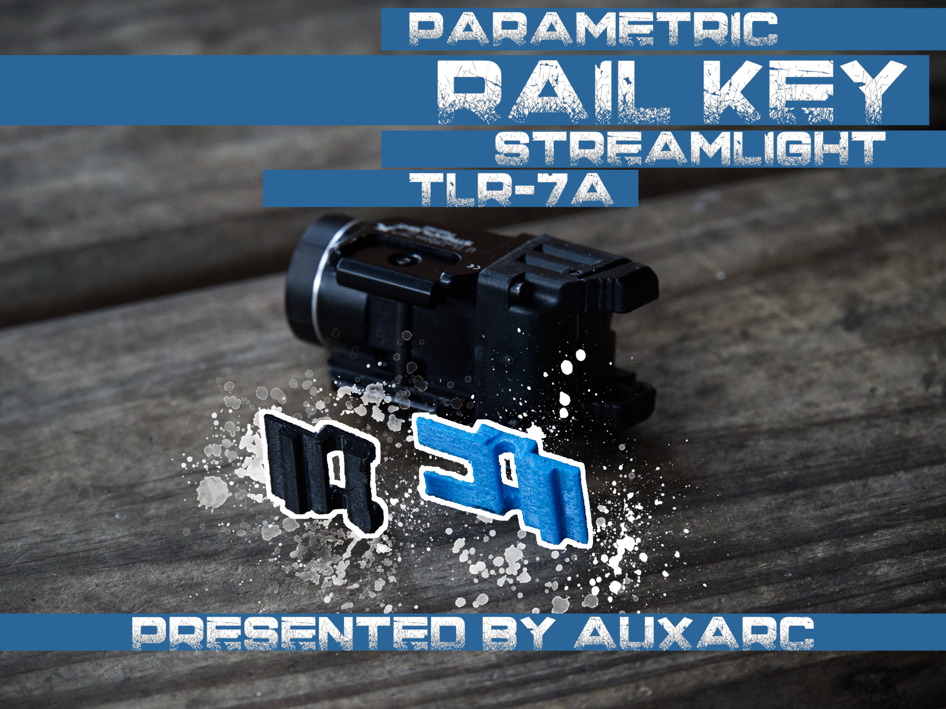 Parametric Rail Key for Streamlight TLR-7
