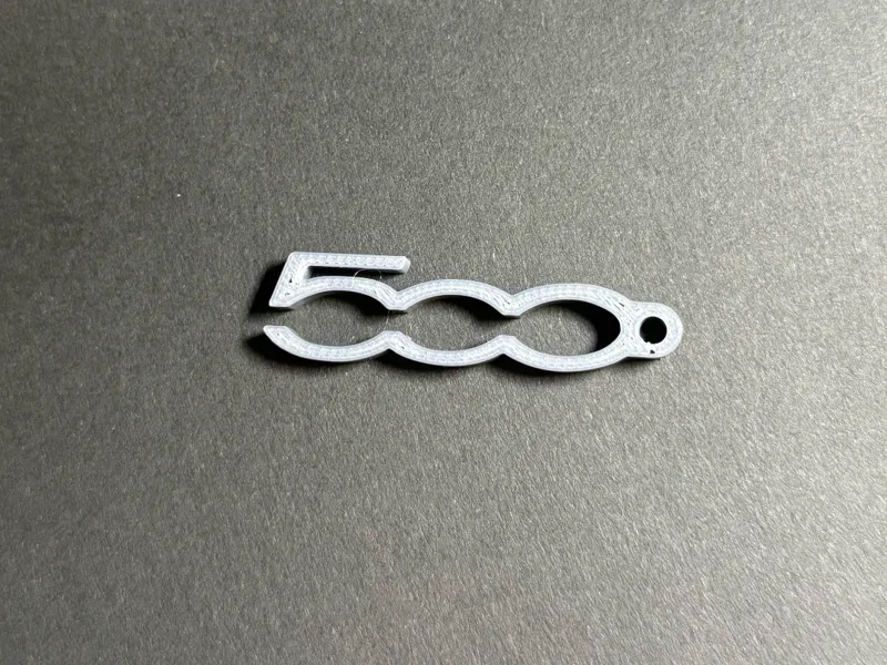 Fiat 500 Keychain