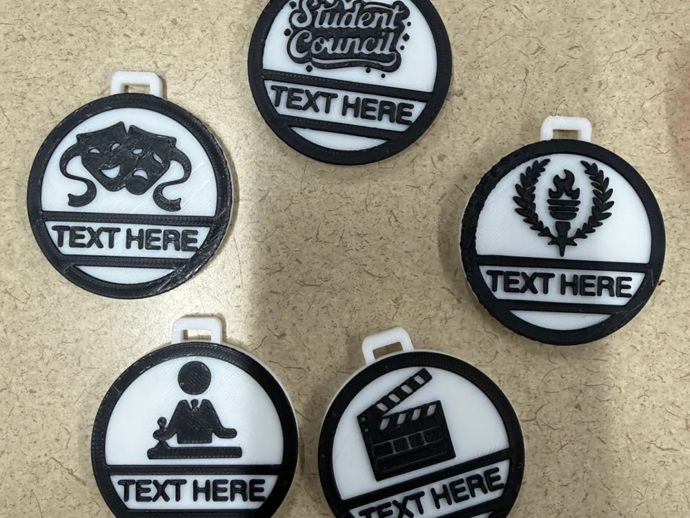 Student Activity Medal/Keychain - Free 3D Print Model - MakerWorld