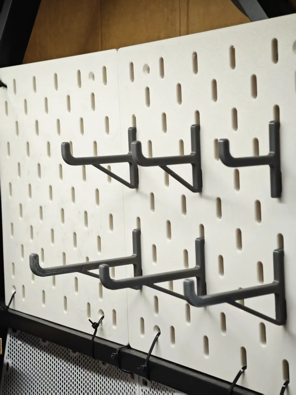IKEA pegboard hooks six sizes skadis hook adhesive hooks holds firmly ...