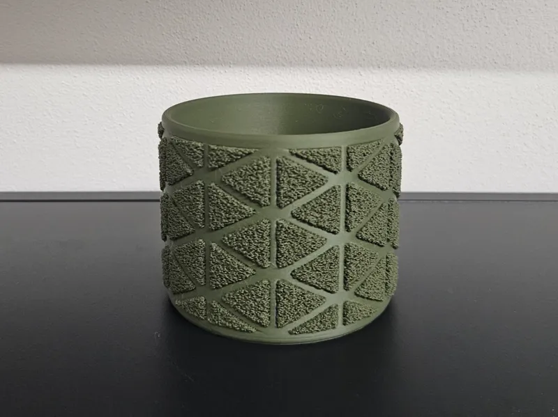 Vase, Pot, Pen Holder, hexagonal pattern