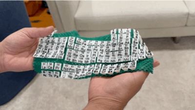 Flexi Periodic Table on a Chainmail