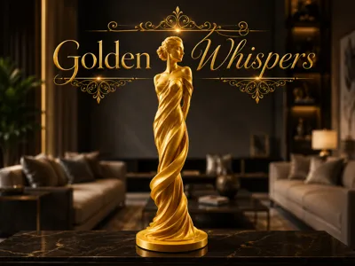 Golden Whispers – Art Nouveau Woman Sculpture