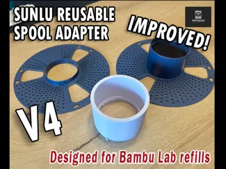 SUNLU Reusable spool adapter for bambu lab refills