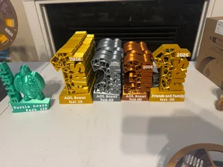 Pinewood Derby Tropies and Turtle Award