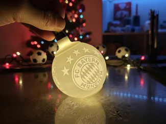FC Bayern München Weihnachtskugel2025