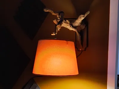 Branch wall lamp holder