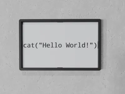 Hello World Code - R by prints charming - MakerWorld