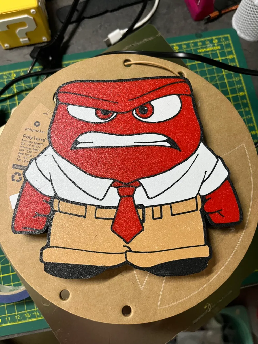 Inside Out Anger - Rabbia lampada led - Free 3D Print Model - MakerWorld
