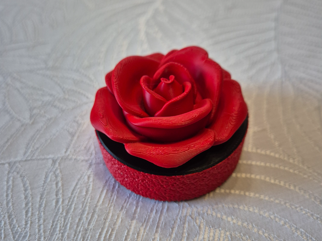 Flaschenöffner oder Deko Rosen rot-schwarz 