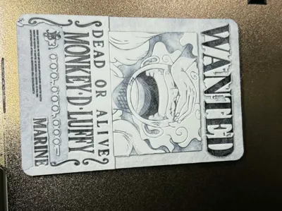 Luffy Bounty Poster Card