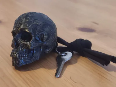 decorated skull