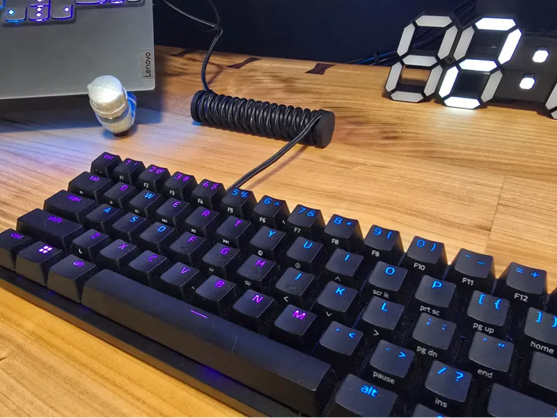 Coiled Keyboard Cable Spool