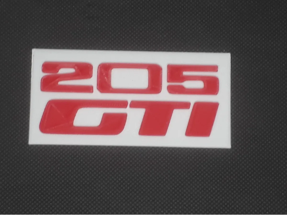Peugeot 205 GTI Logo Plate - Free 3D Print Model - MakerWorld