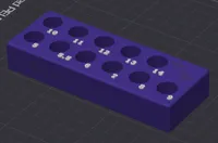 11pc - 5-14mm - Raised Numbers - Multicolor