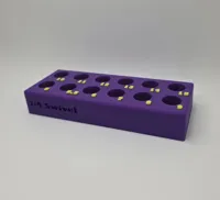 12pc - 5-15mm - Raised Numbers - Multicolor