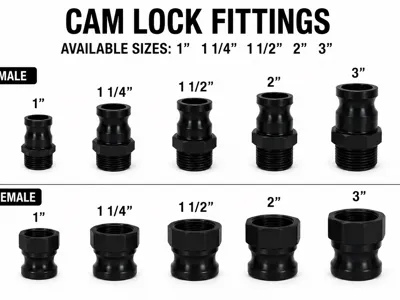Cam Lock Adapter fittings Male & Female
