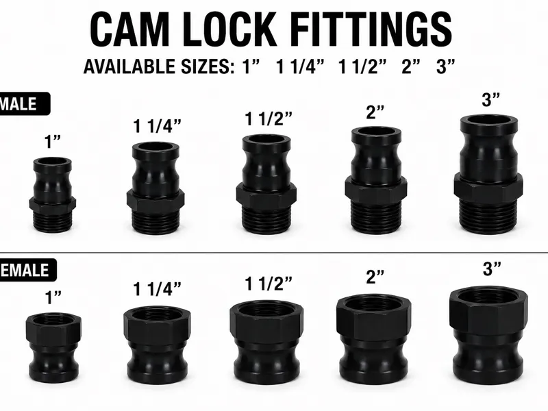 Cam Lock Adapter fittings Male & Female