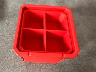 Four piece box for the large milwaukee packout box