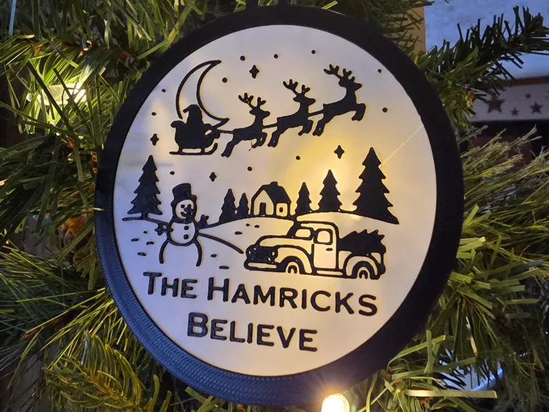 Fast & Customizable Printmas Ornament