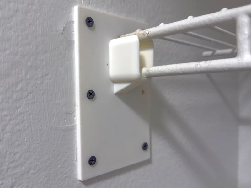 ClosetMaid wire shelf bracket for damaged walls