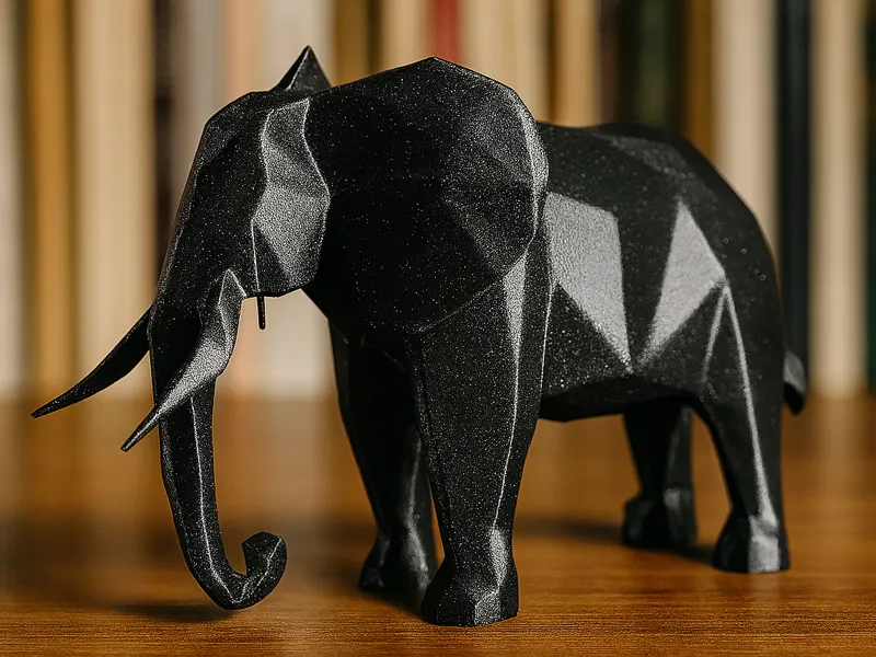 Low Poly Elephant Modern Decor